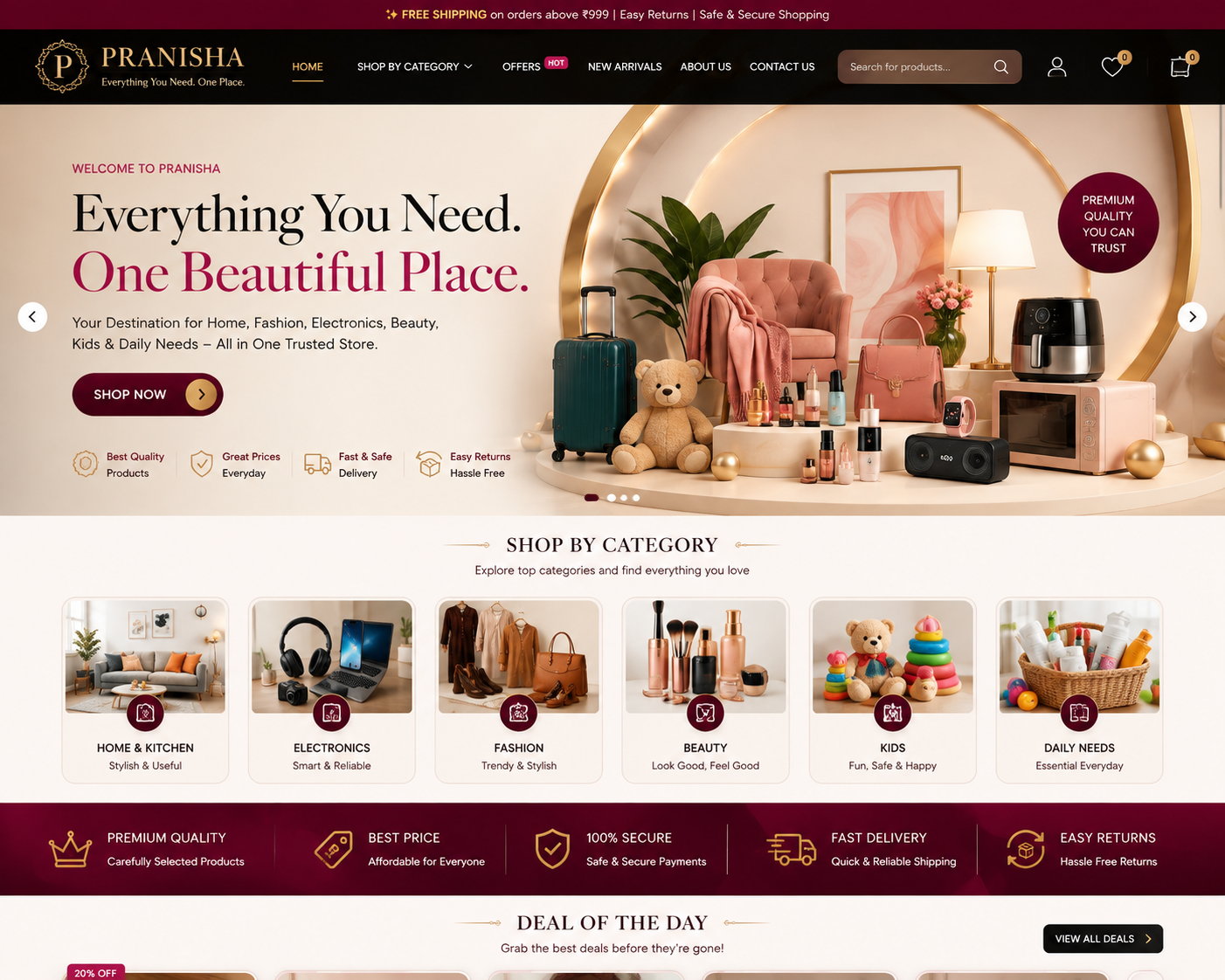 PRANISHA luxury shopping collection
